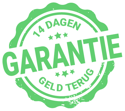 14 dagen garantie sticker